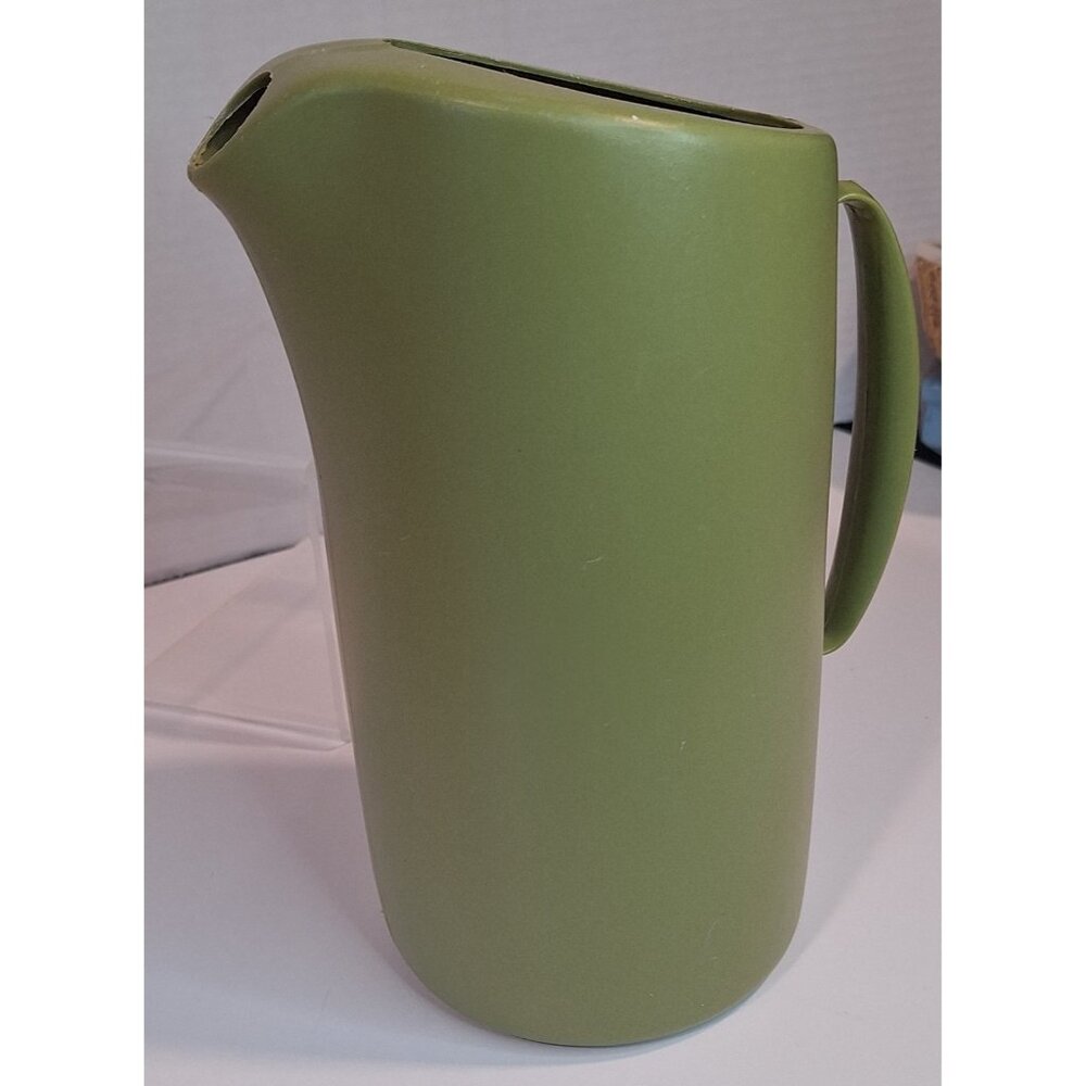70s Avocado Green Plastic ‎ Pitcher Rubbermaid Vintage